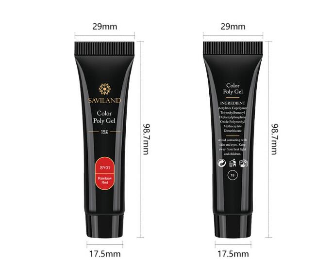 Saviland 15g nail colored crystal extension glue