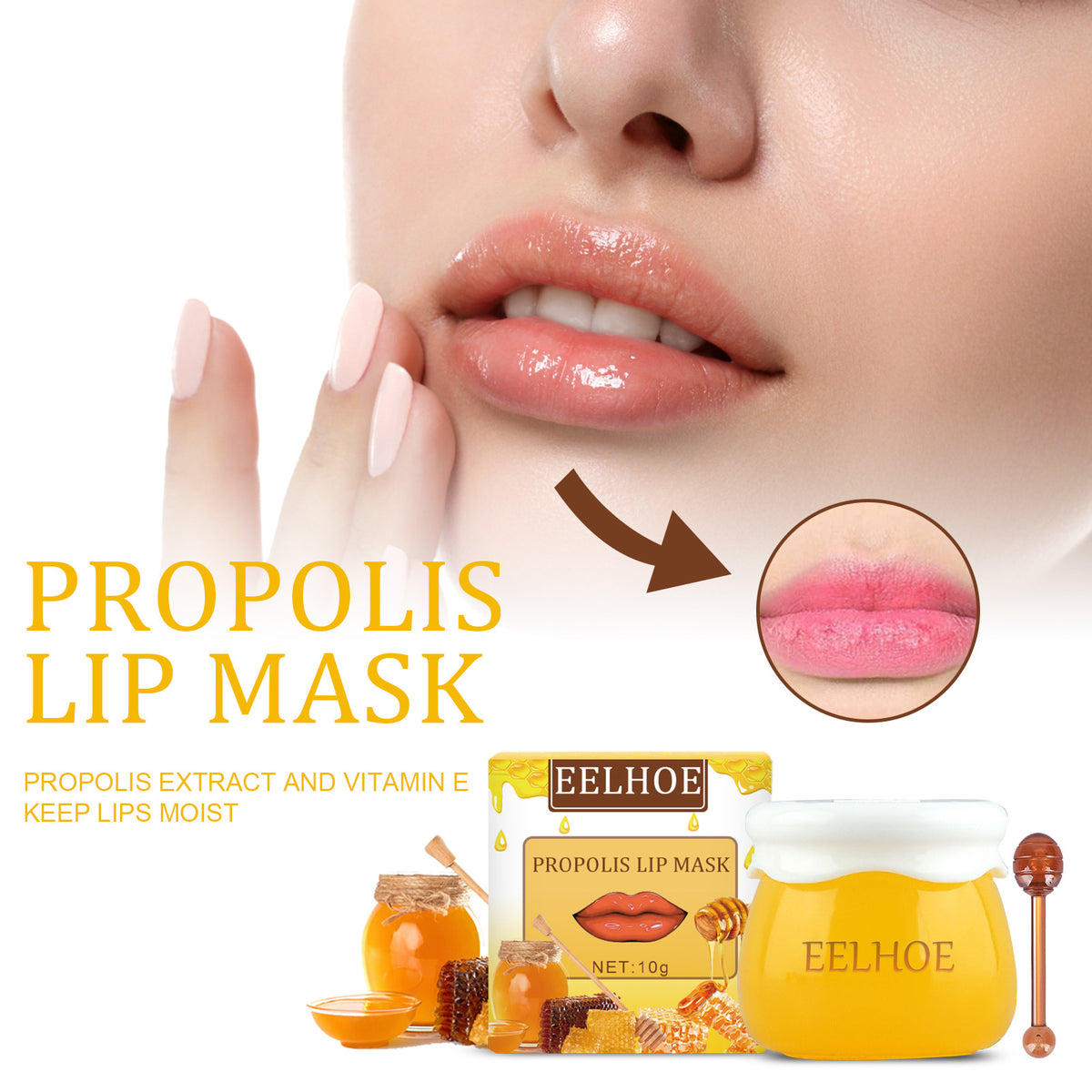 Eelhoe Honey Yuzu Nourishing Brightening Moisturizing Lip Balm