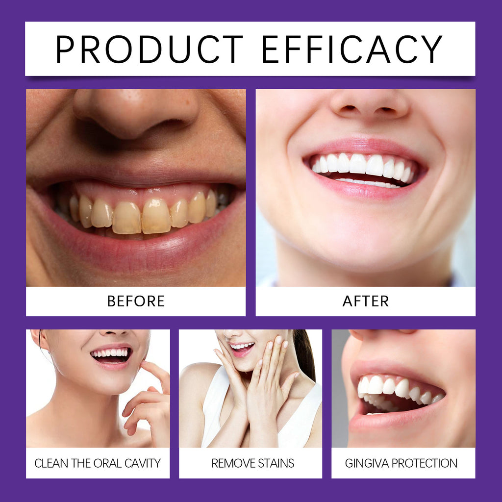 Oralhoe Purple Beauty Toothpowder Mild Cleaning Protection