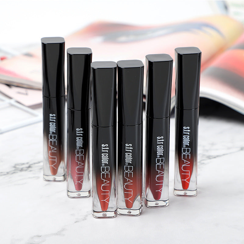 S. T. R Ladies Fashion 6 Colors Non-Fading Non-stick Cup Lip Gloss