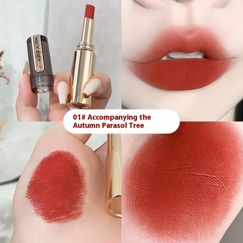 Mack Andy Moisturizing Matte Velvet No Stain On Cup Lipstick