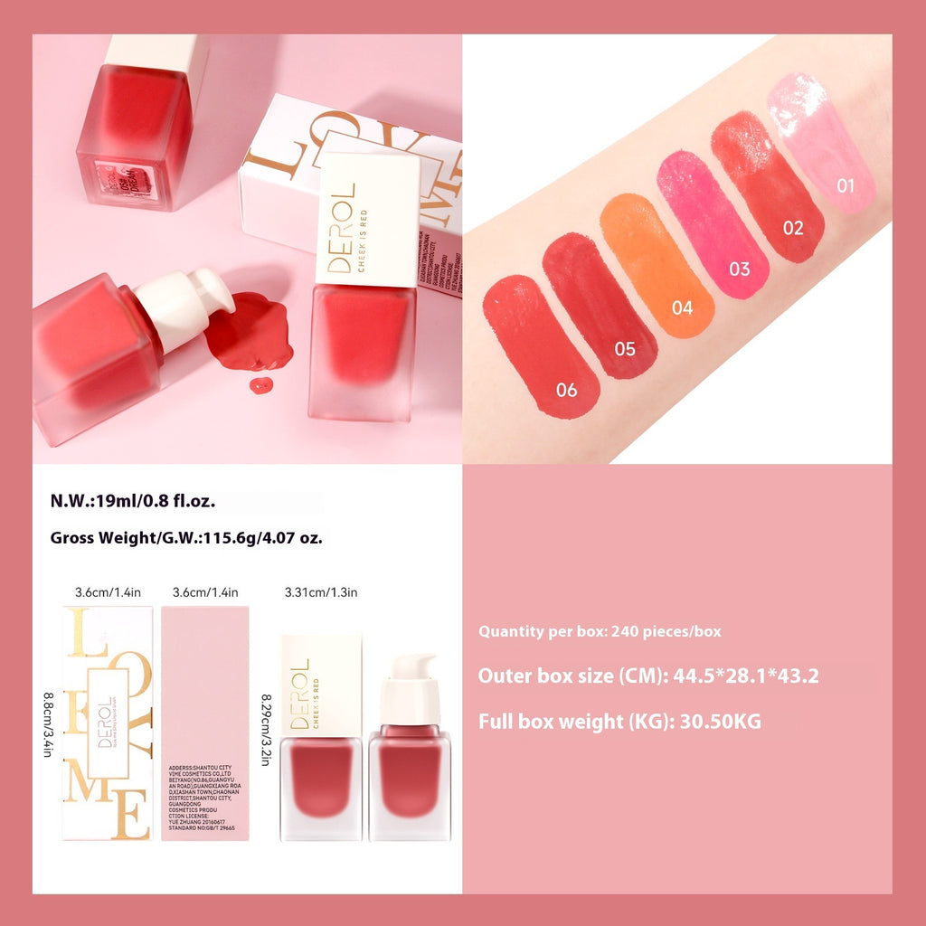 Derol Makeup Moisturizing Nourishing Brightening Look Natural Nude Makeup Blush
