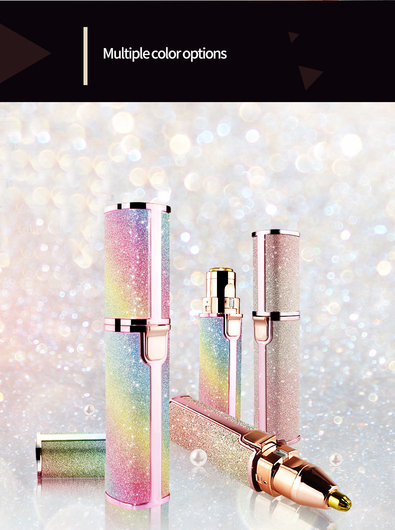 Gypsophila New Lipstick Shape Ladies Electric Shaver Automatic Eyebrow Trimming  Artifact