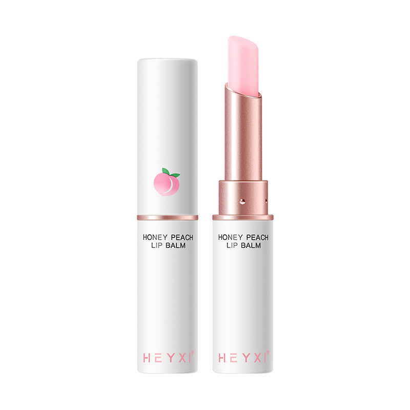 Heyxi Honey Peach Lip Balm Temperature Change Lipstick Moisturizing And Nourishing Lasting