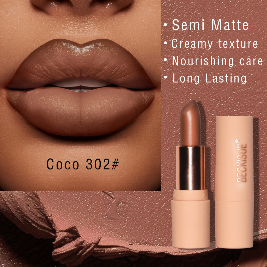Beckisue Brown Series Semi Matte Silky Matte Lipstick
