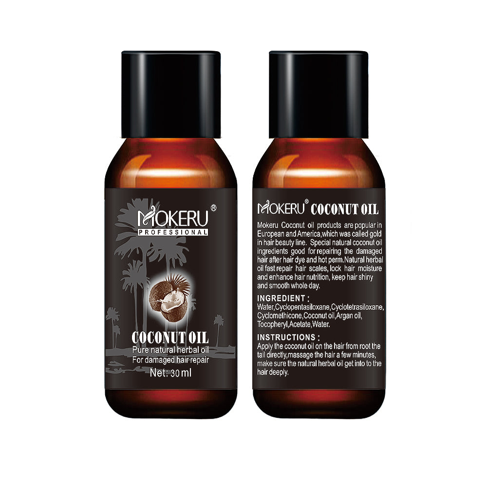 Mokeru Coconut Oil Nourishing Frizz Nourishing Damage Hair Care Hair
