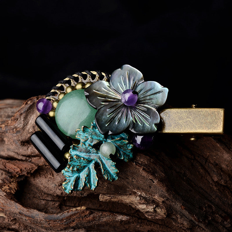 Retro Fashion Accessories Shell Flowers
