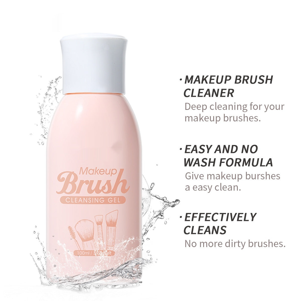 Makeup Brush Cleaning Liquid Powder Puff Agent Beauty