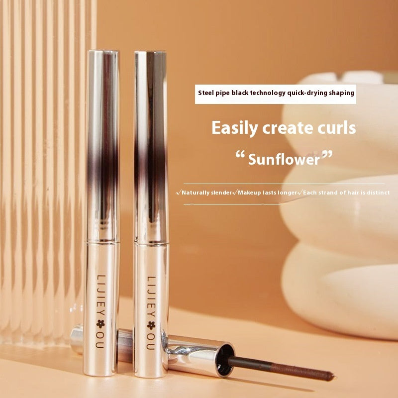 LijieYou Small Steel Tube Mascara Waterproof Long Curling Not Smudge Female Lower Eyelash Base Metal Styling Liquid