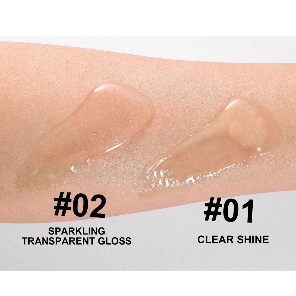 Handaiyan Transparent Dried Flower Lip Gloss Mirror Water Light Lasting