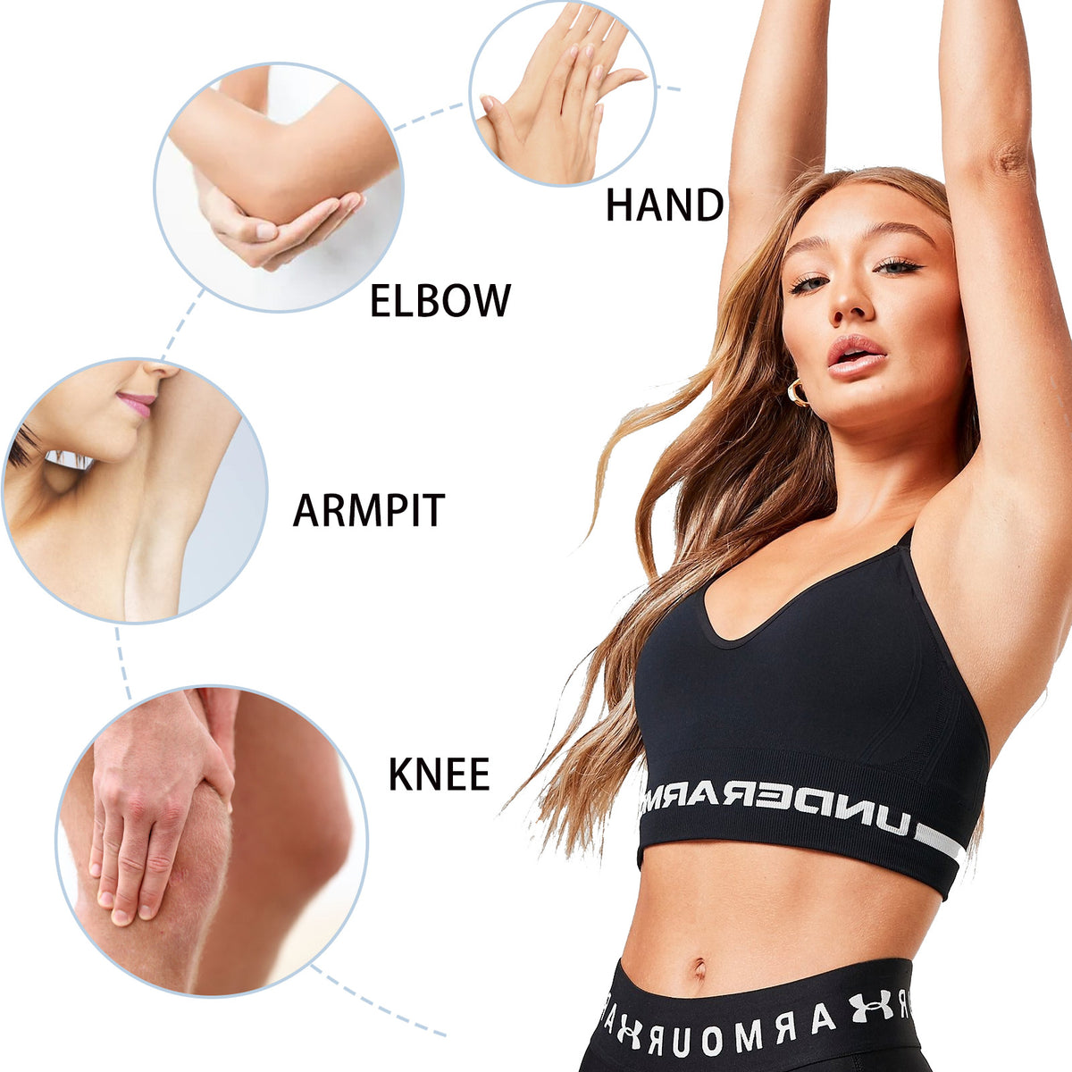 Eelhoe Black Spot Ratchet Cream Underarm Brightening Nourishing Moisturizing