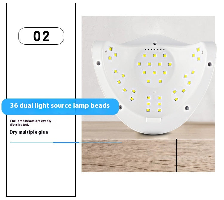Sun Large Space Double Light Source Quick-drying Wear Nail Dryer