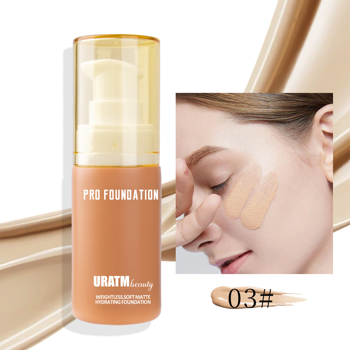 URATM Makeup Liquid Foundation Matte Concealer Long Lasting Smear-proof Makeup