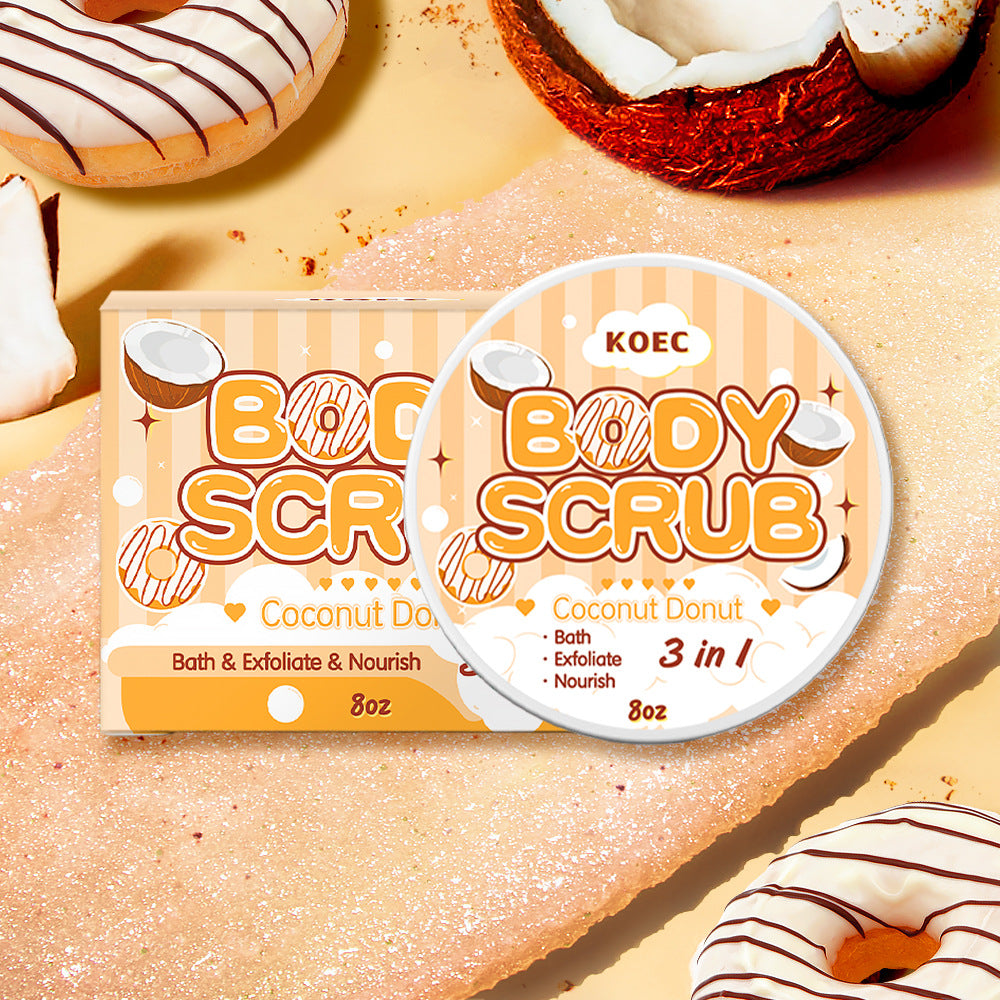 Koec Strawberry Cake Body Scrub Cream Deep Cleansing Exfoliating