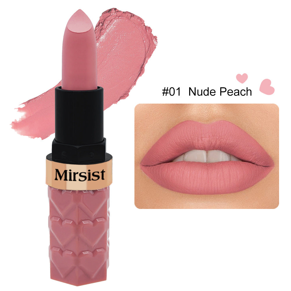 Mirsist 6 Color Matte Lipstick No Stain On Cup Waterproof And Durable