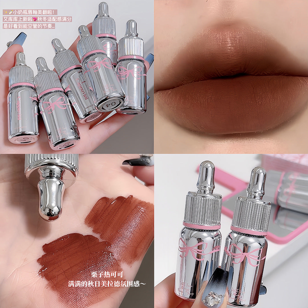 Cappuvini Small Feeding Bottle Mousse Lip Lacquer Matte Finish Lipstick