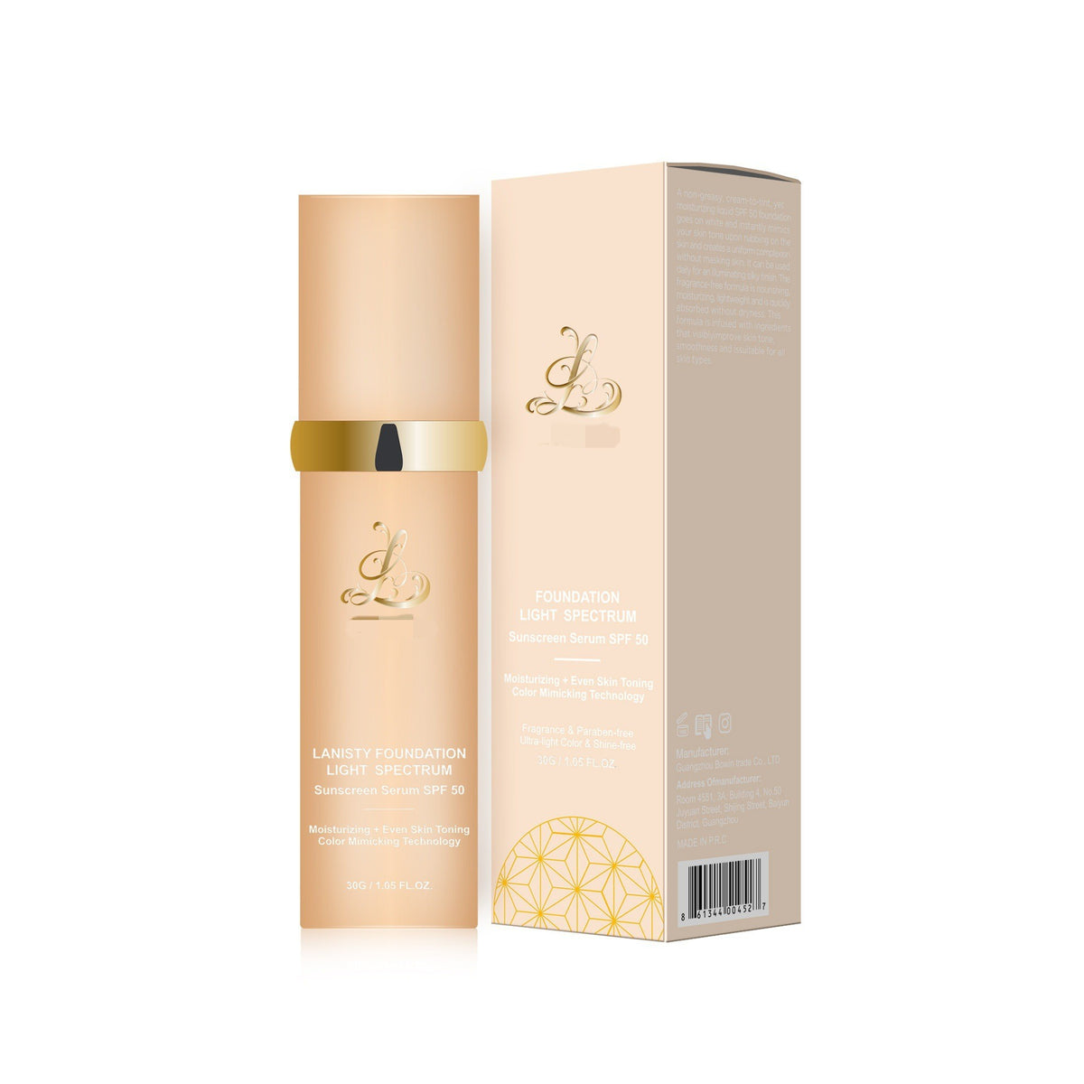 Lanisty Bionic Color-changing Concealer Not Fake White Foundation Moisturizing Not Stuck Powder
