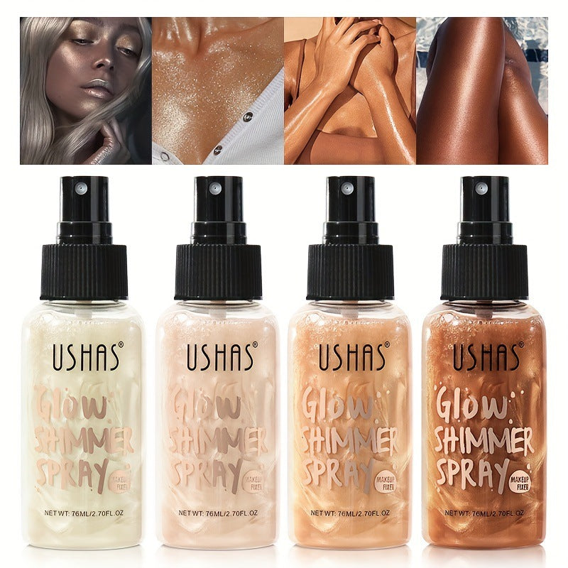 Ushas High Gloss Brightening Liquid Foundation Concealer Waterproof