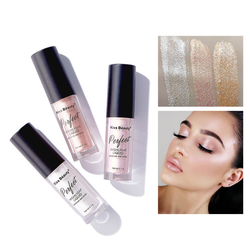 Kiss Beauty High Gloss Lying Silkworm Brightening Liquid Foundation Concealer For A Long Time