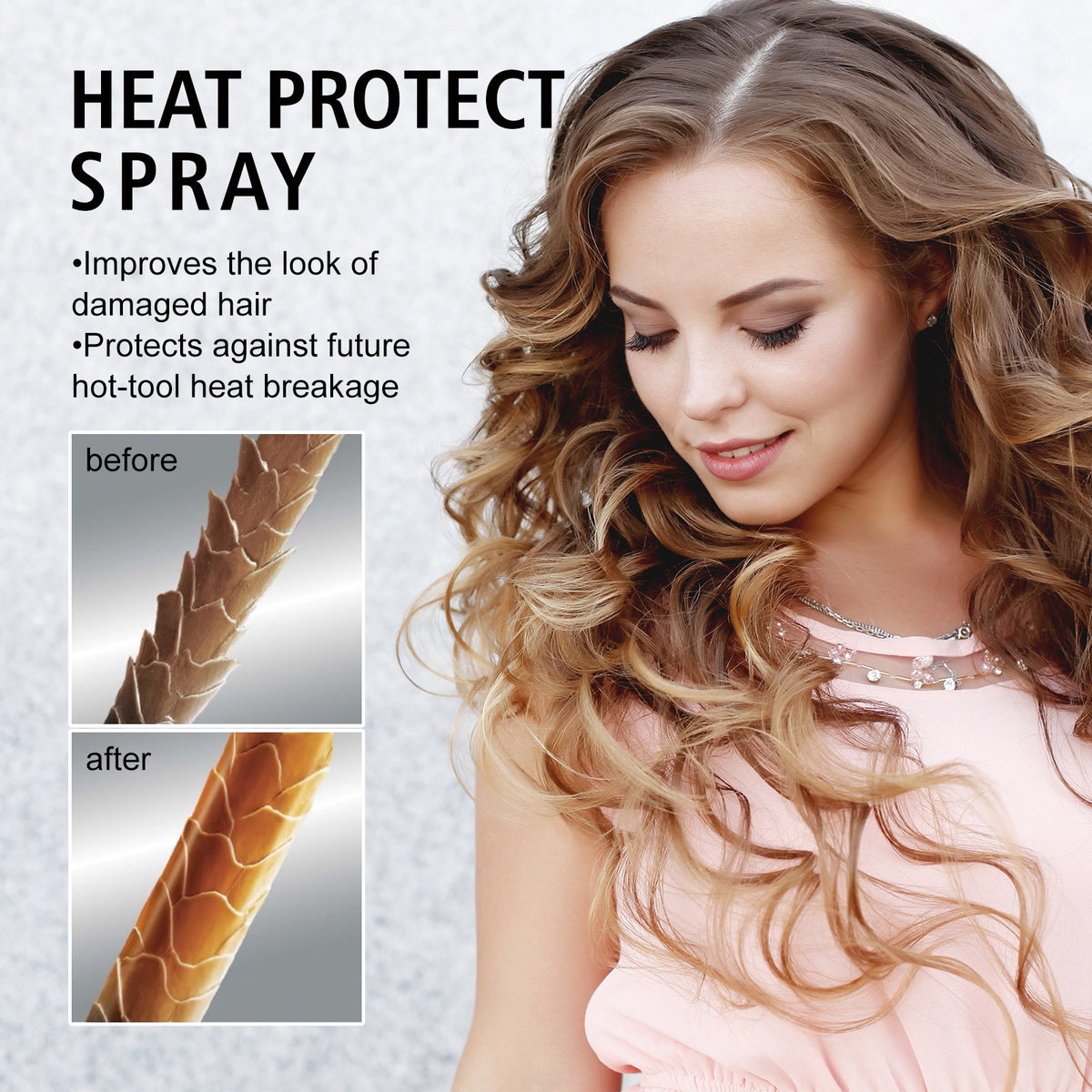 Eelhoe Hair Heat Insulation Protection Spray Curly Hair