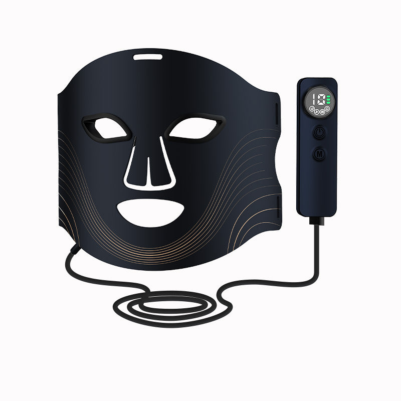 Infrared Photon Beauty Apparatus Colorful LED Household Silicone Portable Beauty Mask Breathable