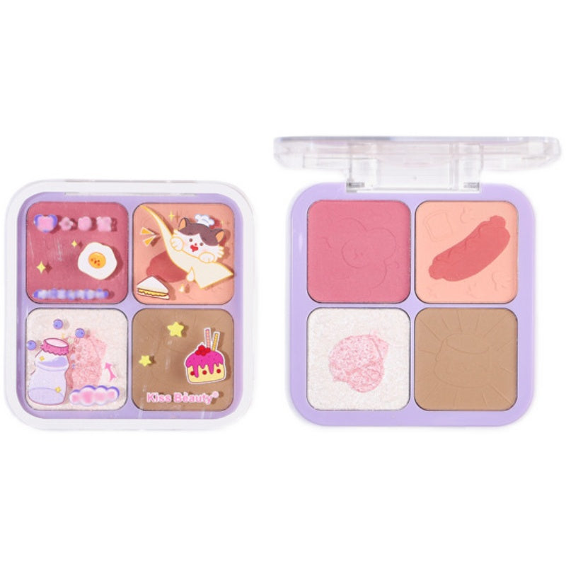 Kiss Beauty Blush Highlighting Nourishinging All-in-one Disc Pearlescent Brightening Clavicle Natural Three-dimensional