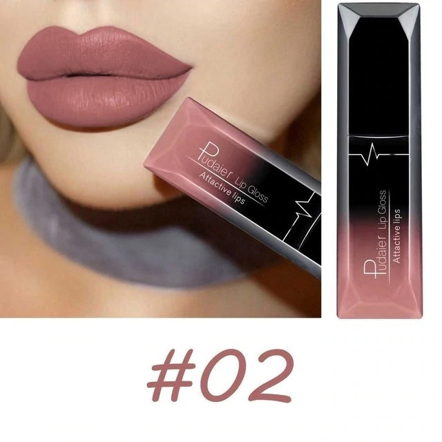 Pudaier Makeup matte matte lip gloss lipstick