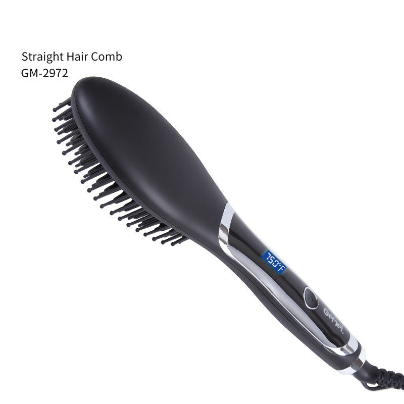 Gemei LCD hair straightening comb