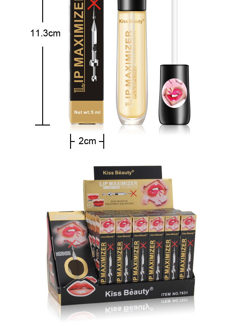 Kiss Beauty Transparent abundant lip oil moisturizes