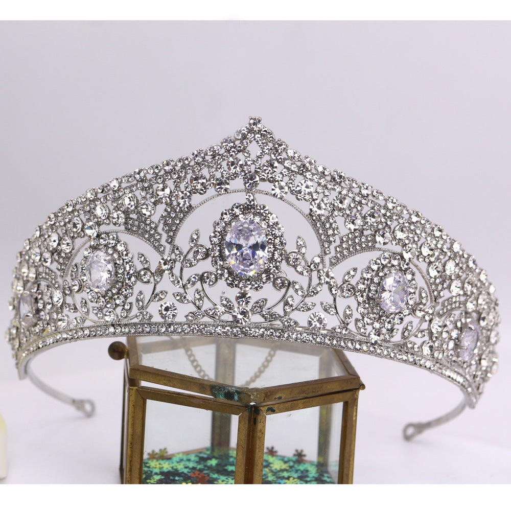 European And American Bride Crown Alloy Zircon