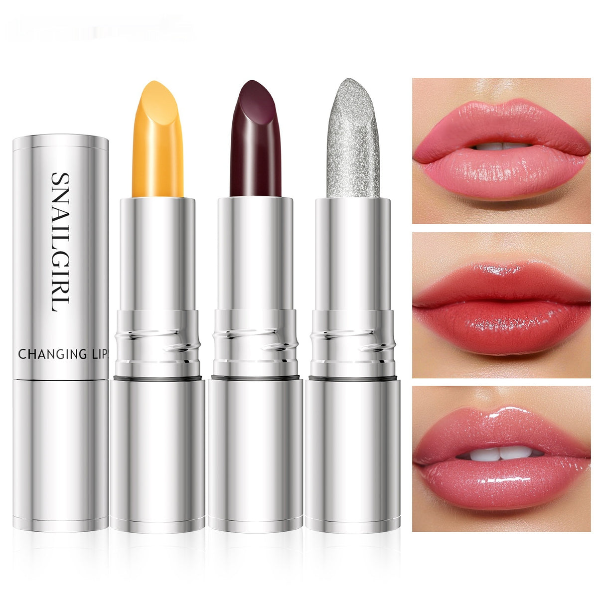 Snail Girl Pearl Temperature Change Lipstick Nourishing Moisturizing