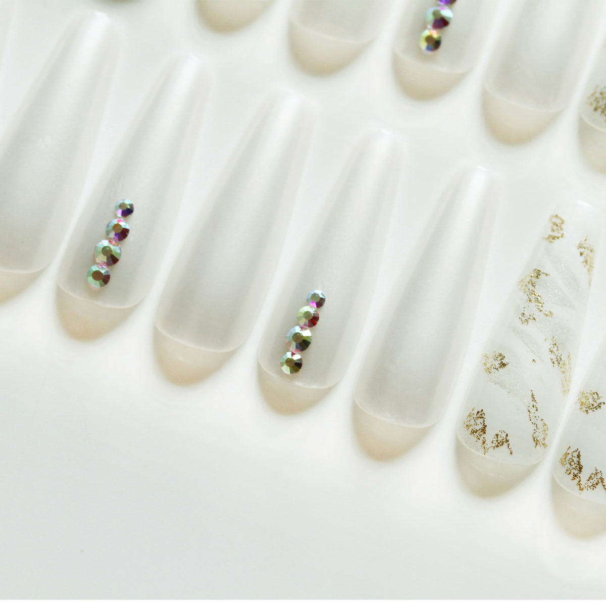 Joyme Finished Nail Beauty Long Ballet Nail Stickers 30 Pieces Delivery Tool For Free