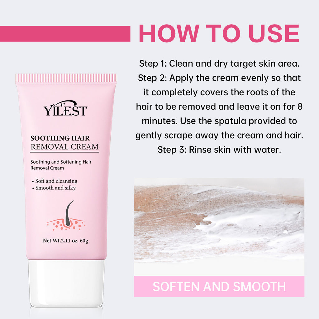 Yilest Depilatory Cream Mild, Smooth, Delicate And Moisturizing