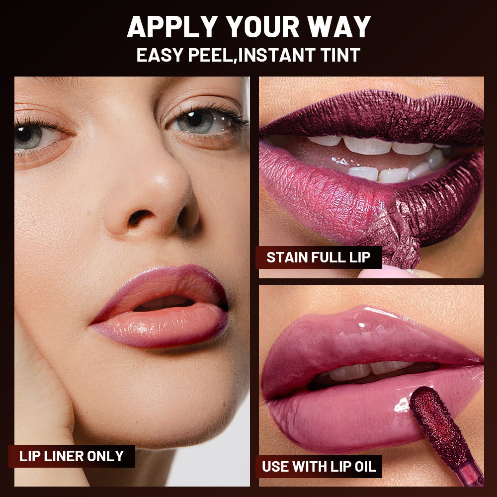 Pudaier Tear And Pull Lipstick Lip Liner Long-lasting Coloring