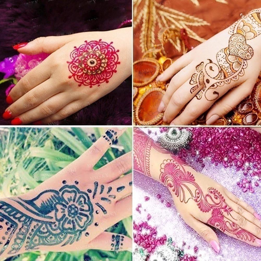 Galeecha Mehendi Glitter Hand Painted Cream Tattoo Cream Color
