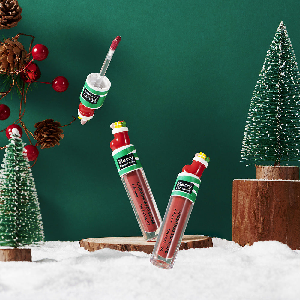 Lakerain Christmas Cute Doll Lip Gloss