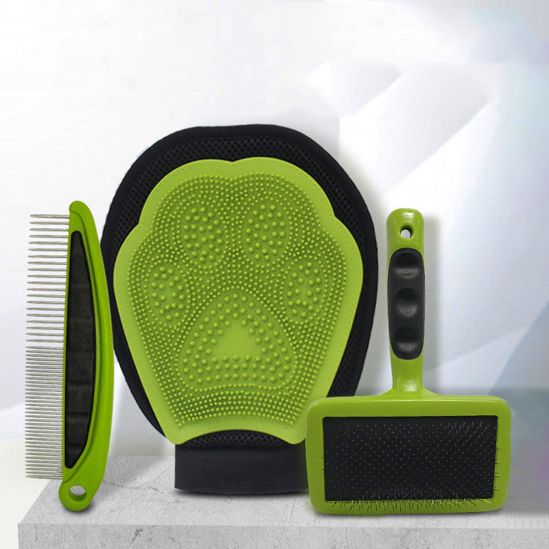 Pet Cleaning Set Pet Rake Comb To Remove Floating Hair Grooming Comb