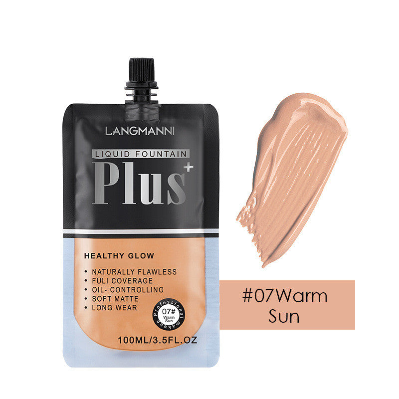 Langmanni Bag Liquid Foundation Oil Control Long-lasting Concealer And Brightening
