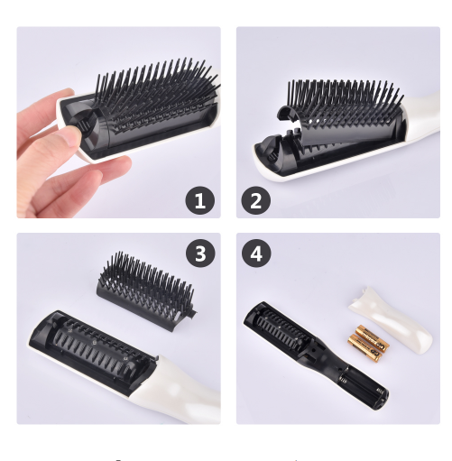Health Herald Infrared Ray Growth Laser Hair Comb Massage Equipment Hair Brush Massager Laser Anti Hair Care Electric Vibration Hairbrush S46