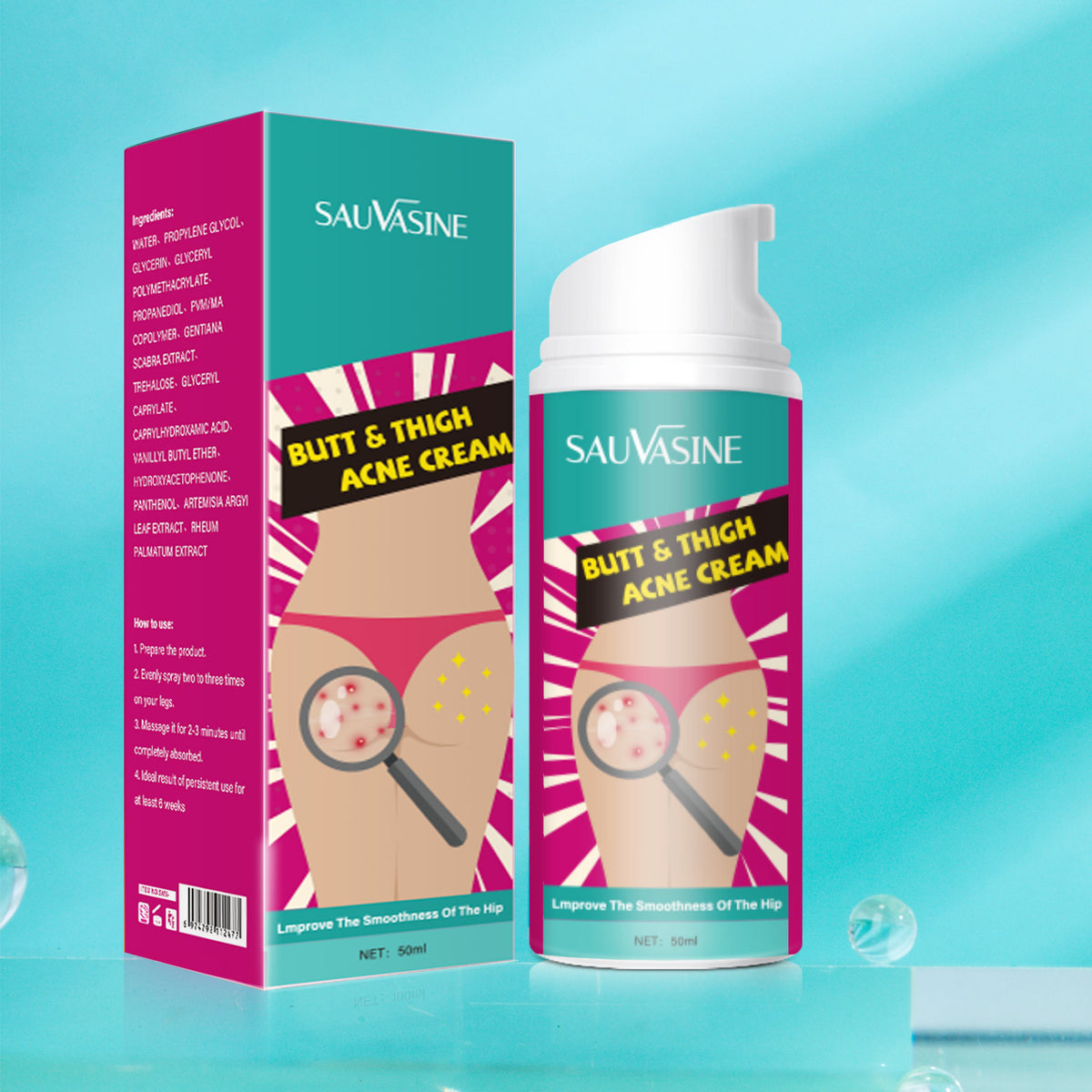 Sauvasine Hip And Leg Blemish Cream Moisturizing