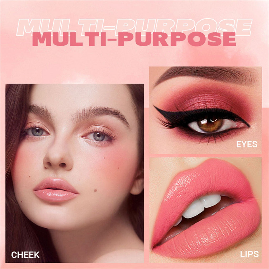 Dimshow Big Head Sponge Head Velvet Skin Feeling Lip And Cheek Dual-use Moisturizing Blush