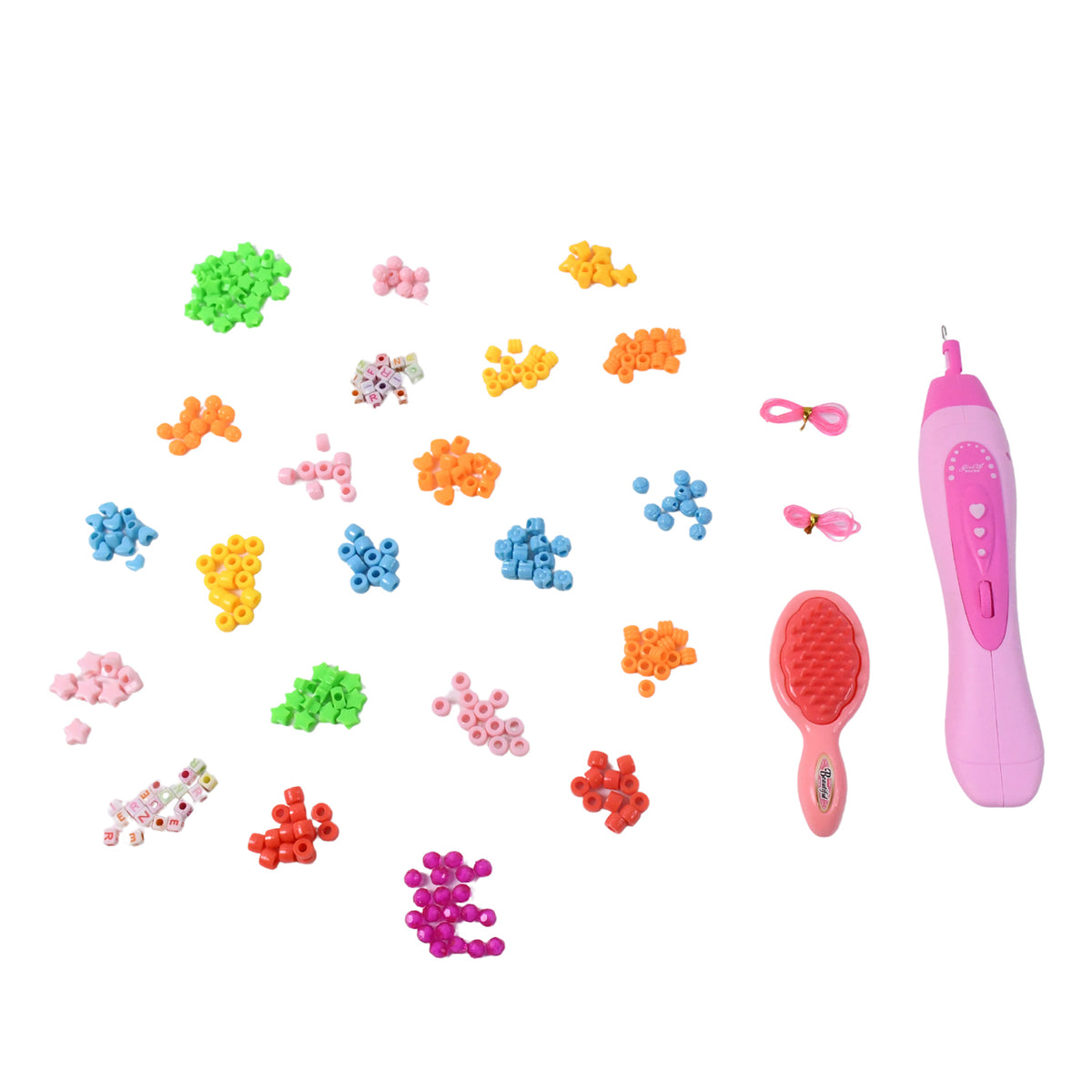12672 Hair Styling Clasp Clips Twisting Stringing Beads Kit For Girls Portable Hair Braider Machinehairstyle Braid Kit Diy Hair Styling Tool With Comb Rubber Button Beads And Beads