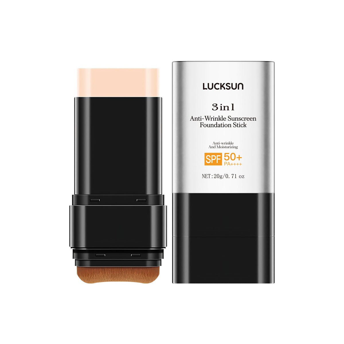 Luckson Three-in-one Anti-wrinkle Natural Long Lasting Concealer UV Protection Foundation Cream