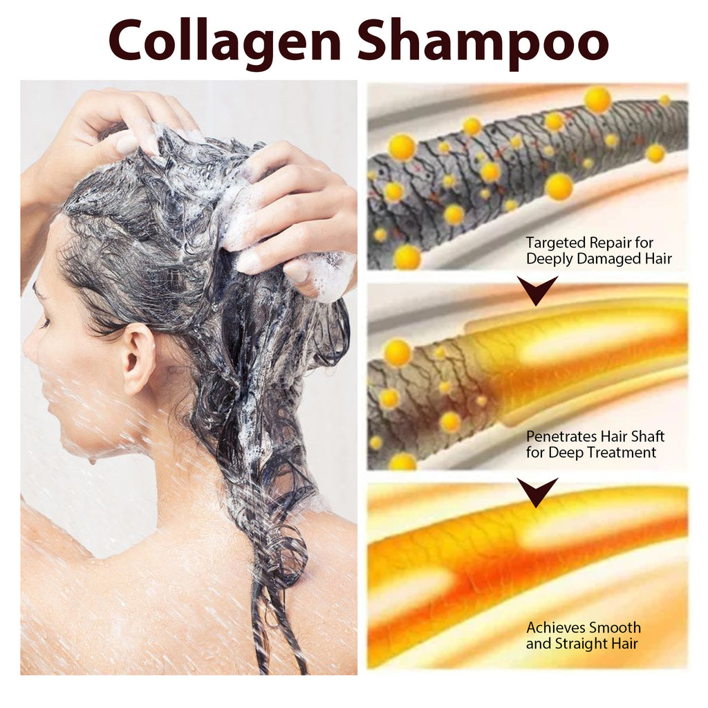 Eelhoe Collagen Shampoo Nourishing Damaged Hair Reduction