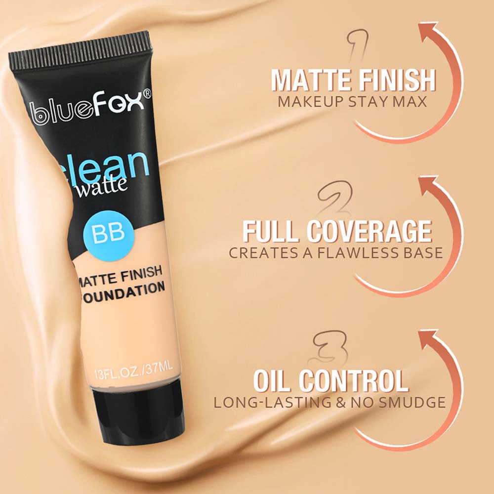 BlueFox Facial Moisturizing Matte Concealer Lightweight Oil Control And Waterproof Sweat-proof Liquid Foundation