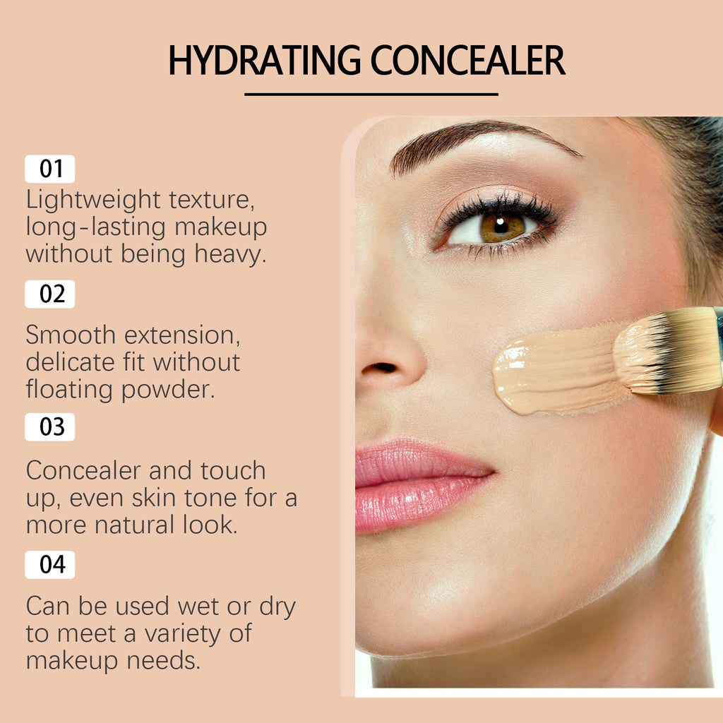 Zephoco Medium Skin Moisturizing Concealer Liquid Foundation Natural And Lasting