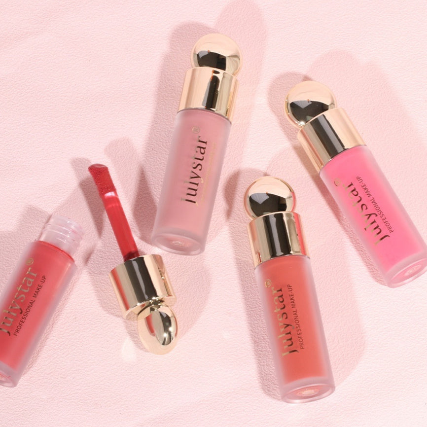 Julystar Beauty Monochrome Matte Liquid Blush Natural Long Lasting Lipstick Lip Glaze