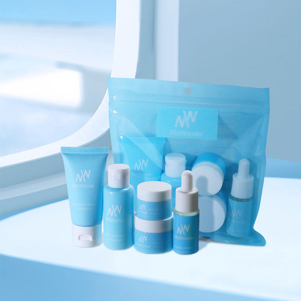 MixWOnder Five-piece Moisturizing Cleansing Tonic Lotion Cream Eyes Lotion Travel Pack
