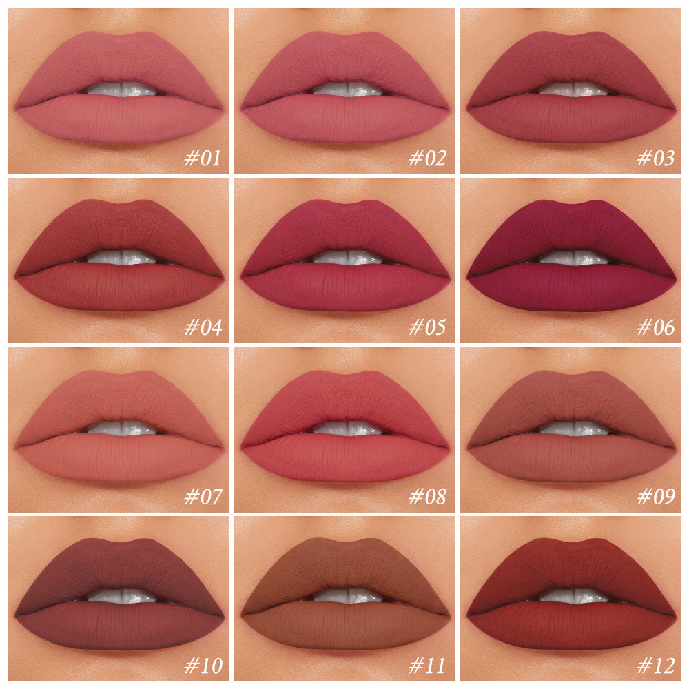 O.TWO.O High-energy Dense Fog Matte 18 Color Lip Glaze Non-stick Cup Velvet