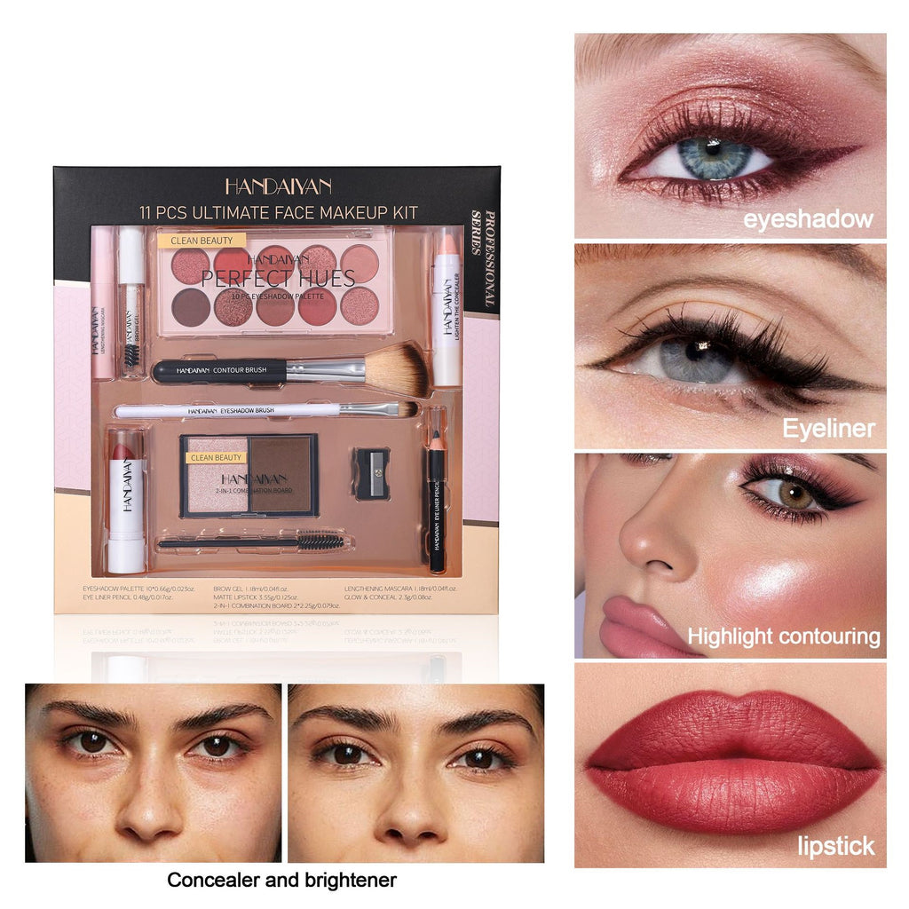 Handaiyan 11-piece Set Of Makeup For Beginners Boxes Lipstick Kit